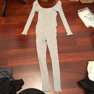 NWOT CHICME Grey Jumpsuit ?